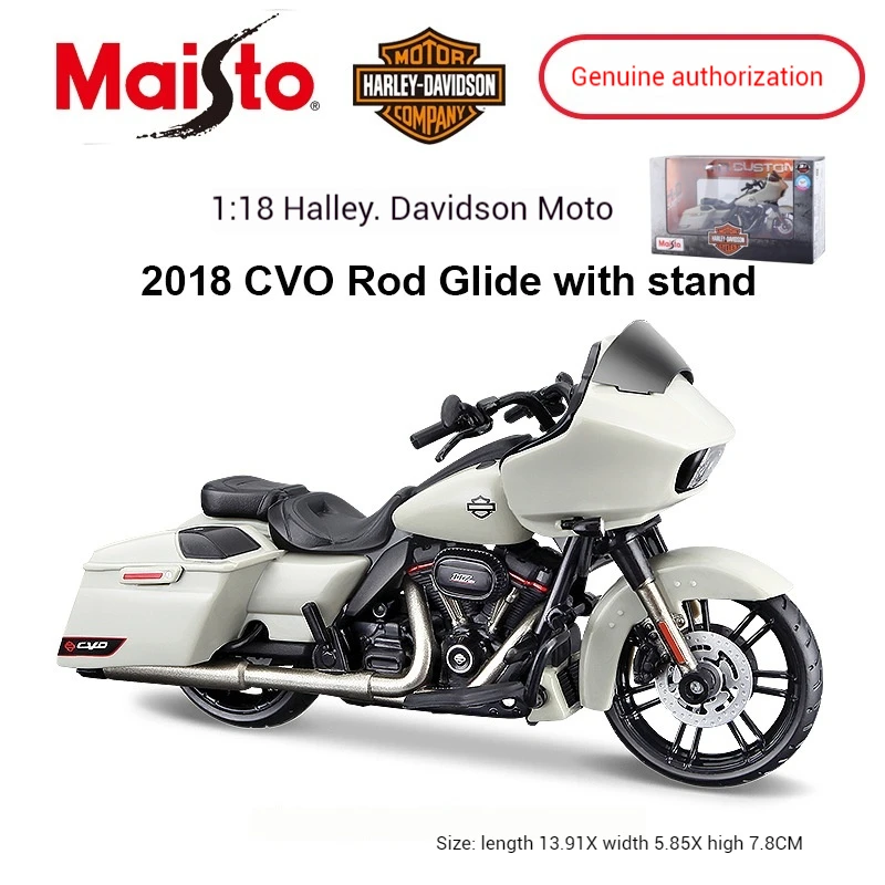 Maisto-Harley 2018 Cvo Installthrough Die, Simulation Considérant, Alliage Surprise, Collection de motos, Modèle Toy Gift, 1:18