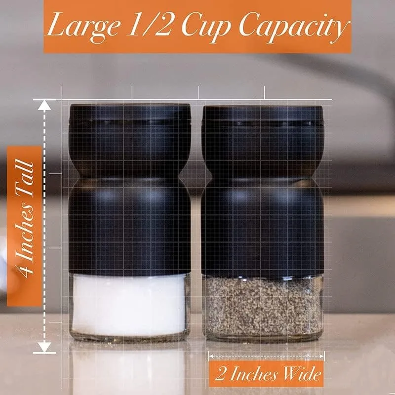 Glass Salt Pepper Set 6