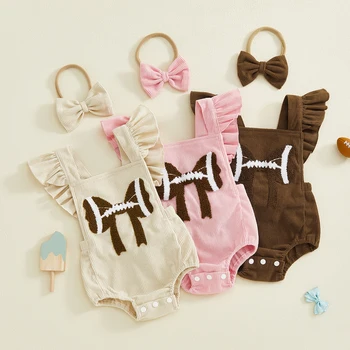 Football Bow Baby Girl Set 1