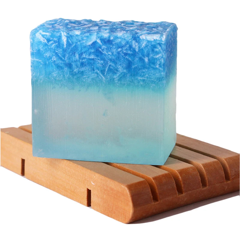 Blue Fragrance Cleansing Bar, 100g Facial Cleansing Soap Rich and Delicate Foam, Moisturizing Bar Cleanser for Men and Women