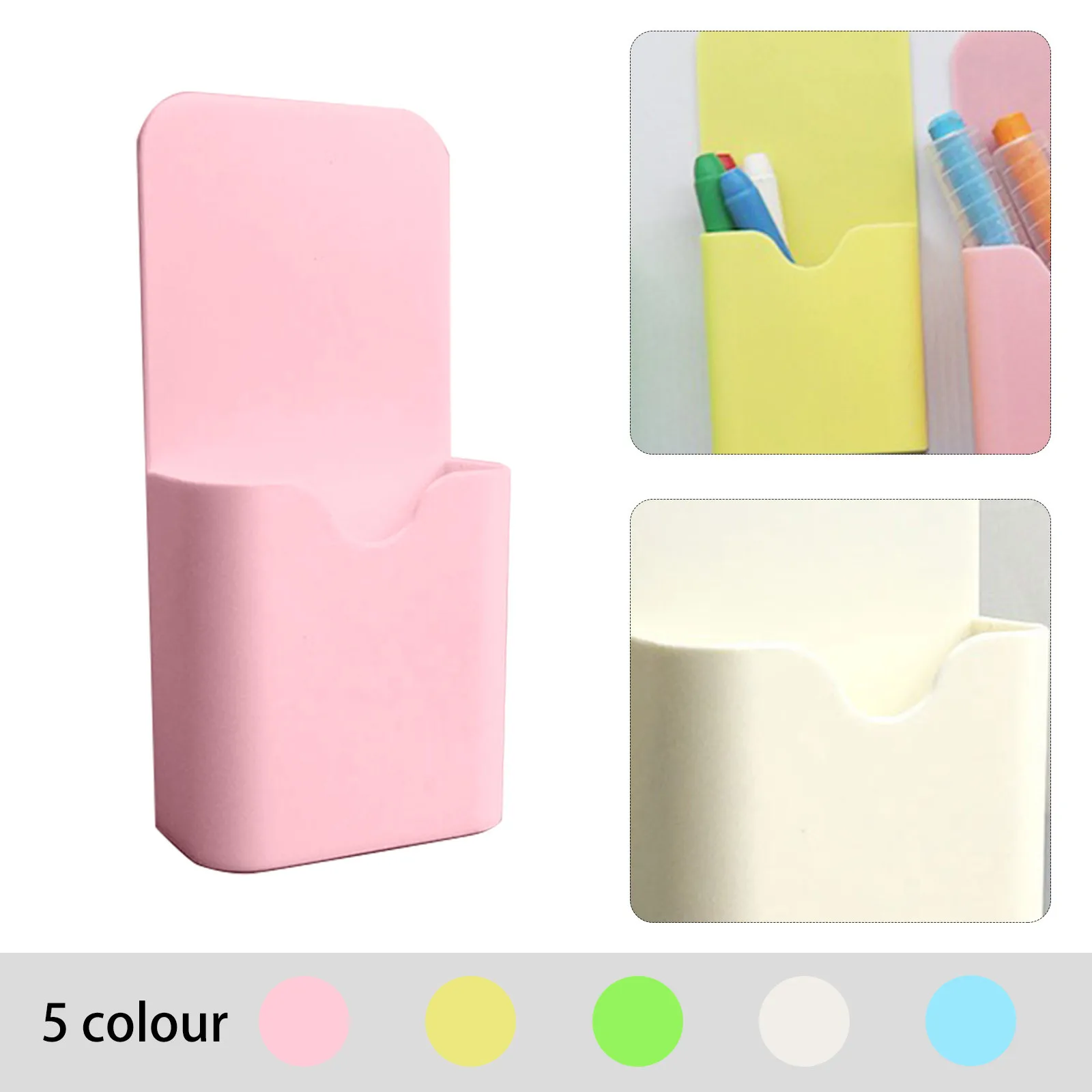 Plastic Magnetic Pen Holder Erase Marker Storage Box Pencil Organizer for Home Office Whiteboard Fridge Refrigerator