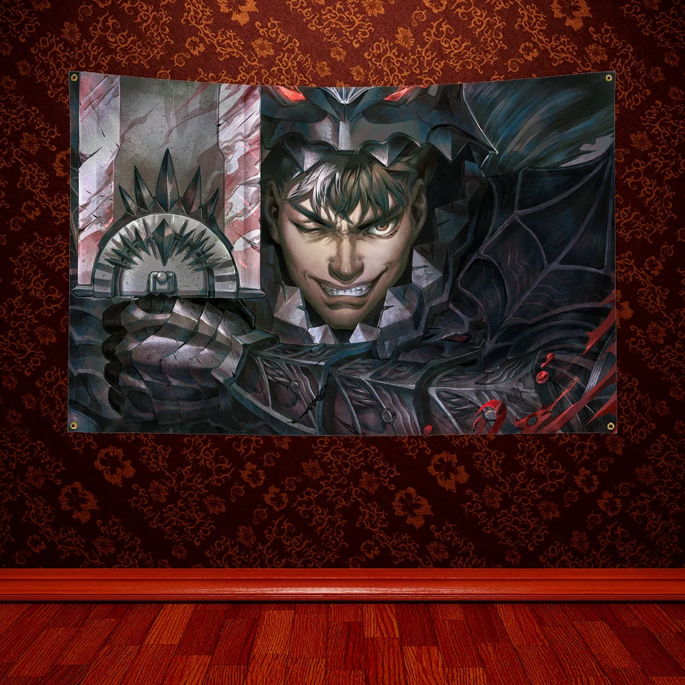 B-Berserk Guts Griffith Flag Garden Flag Outdoor Decorate Creative Pattern Photo Living Room Wall Art Decor Banner