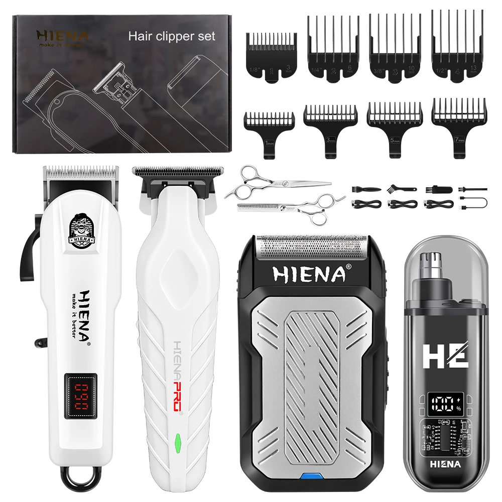 kit-de-tondeuse-a-cheveux-professionnelle-hiena-4-pieces-rechargeable-pour-hommes-outils-de-coupe-de-rasage-et-de-toilettage