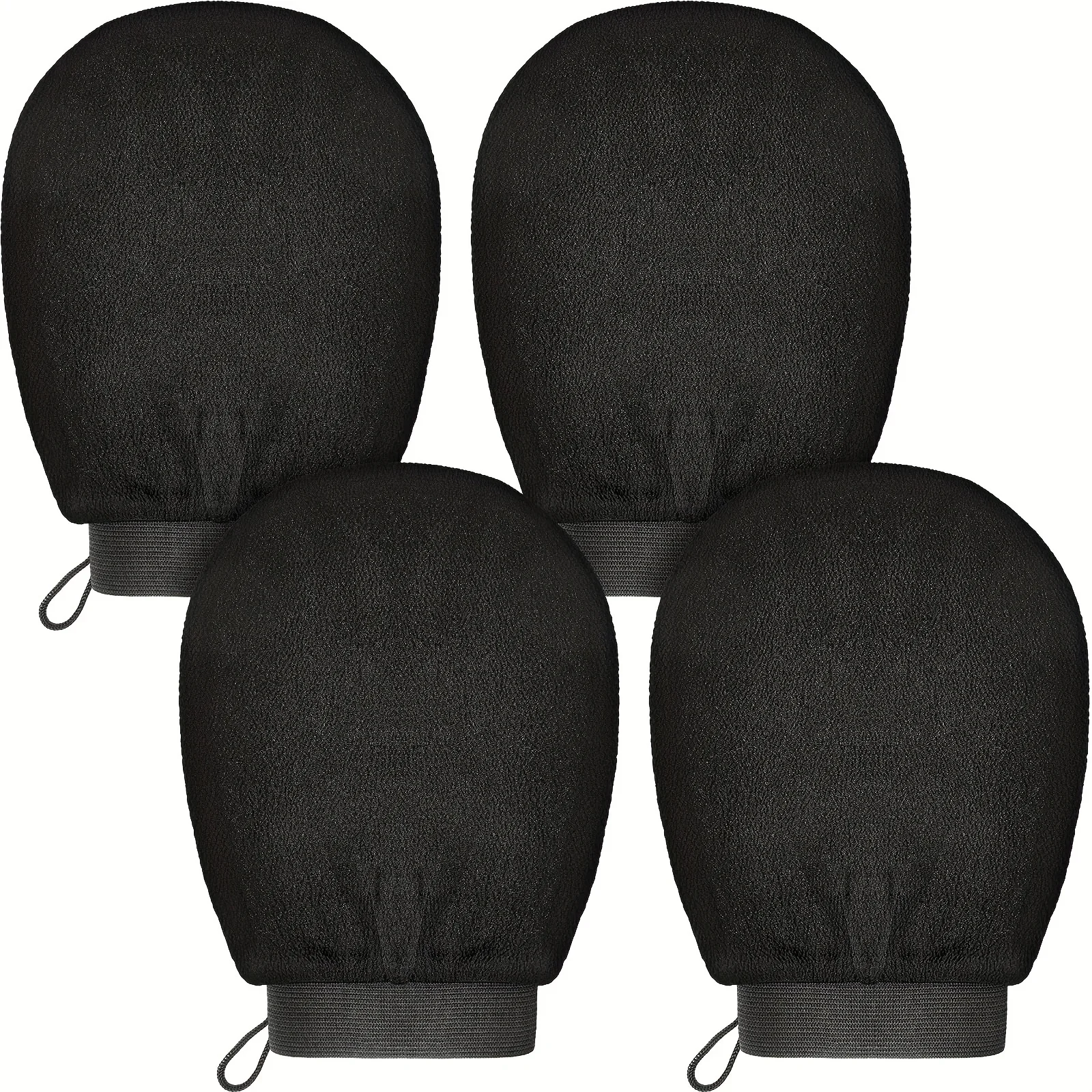 

Exfoliating gloves/mites - remove brown color. Body exfoliation during bathing, showering, and hydrotherapy, exfoliating gloves