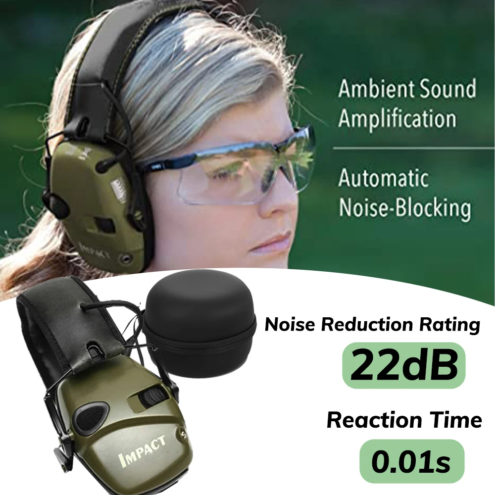 New Generation Howard Leight R-01526 Impact Sport Electronic Earmuff Shooting Protective Headset Foldable