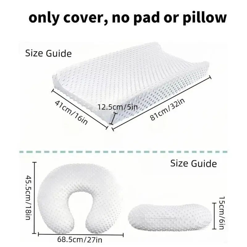 U13F 2 قطعة ملاءة سرير قابلة للتغيير غطاء لعربات الأطفال مع غطاء وسادة قابل للتنفس