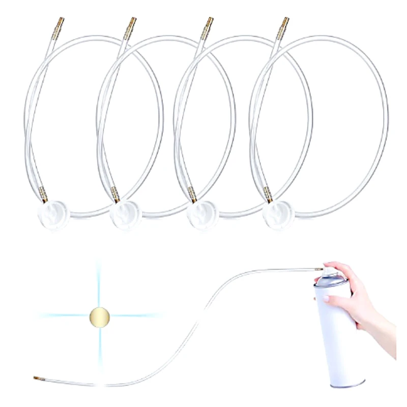 

1PC Extension Hose Aerosol Nozzle Auto AccessoriesFluid Film Plastic & Metal Fit For Aerosol Cans Spray