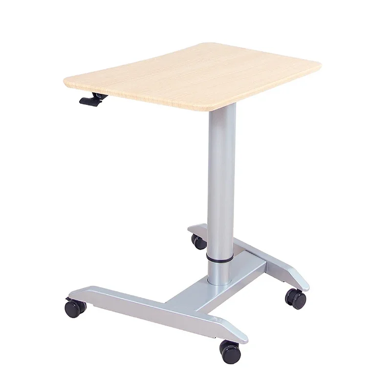 Simple small mobile desk pneumatic lifting laptop table standing training platform small side