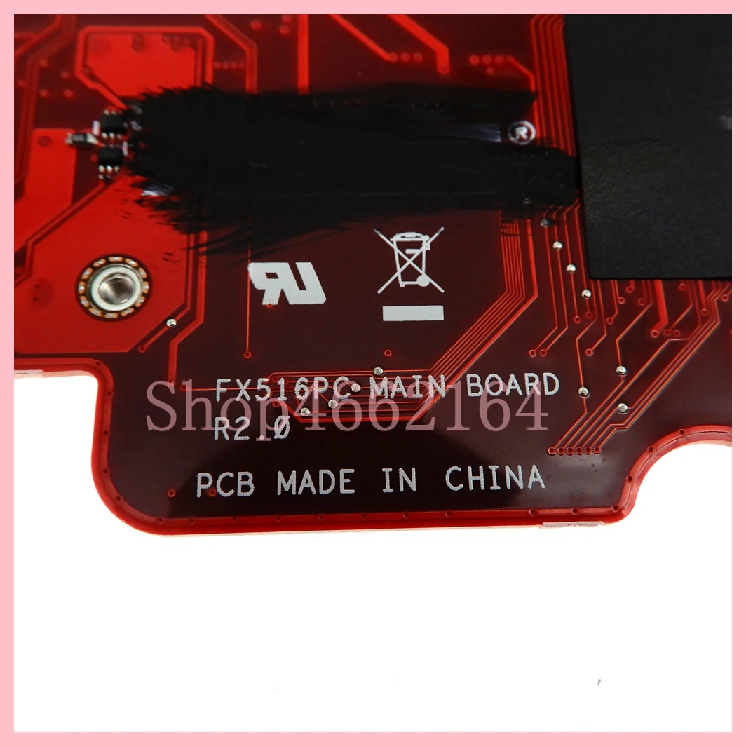 Imagem -06 - Placa-mãe do Portátil para Asus Mainboard para Asus Fx516pc Fx516pm Fx516pez Fx516pe Fx516pr Fx516pcz Fx516 Fx516p Tuf516pm Tuf516pr Tuf516pe