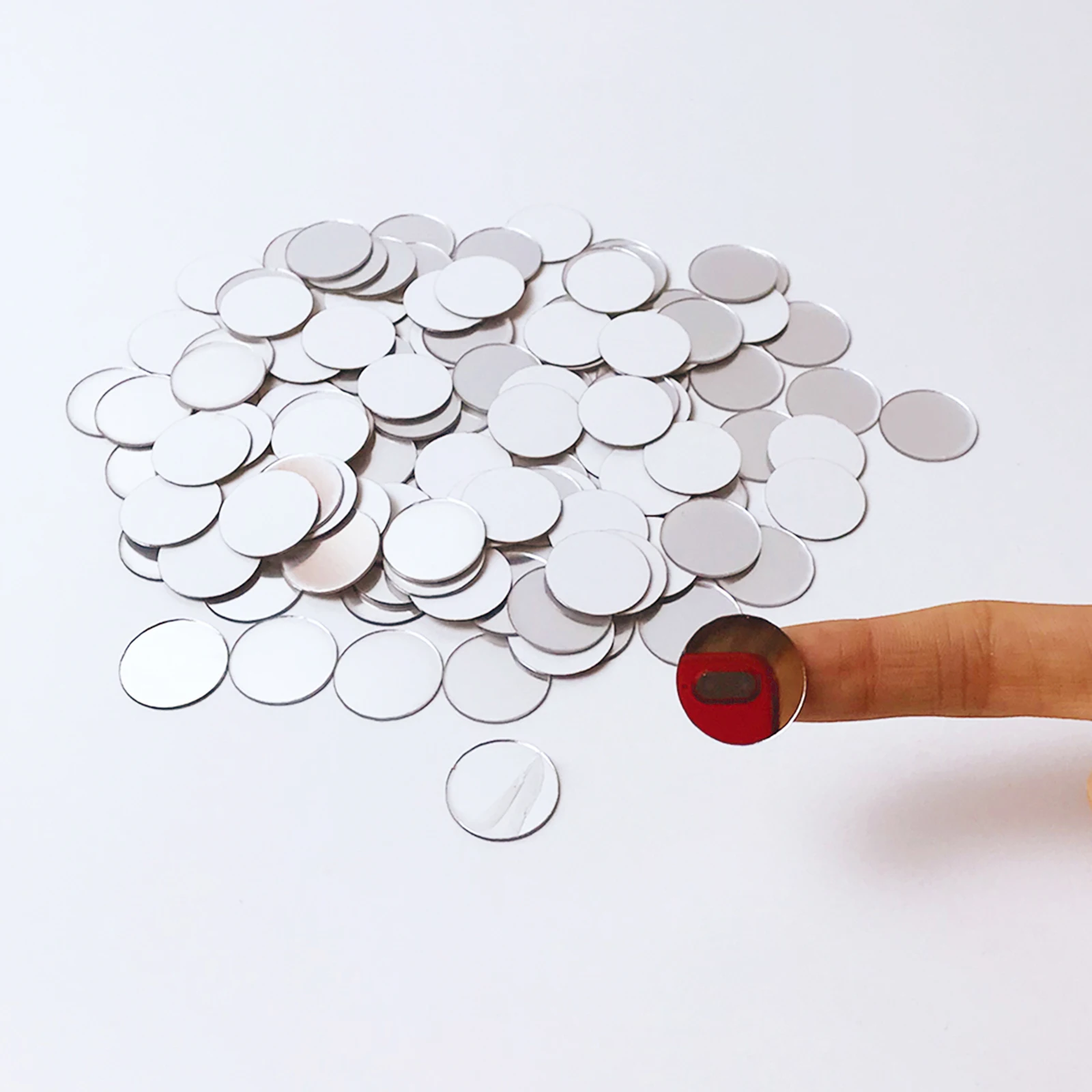 100 قطعة/الوحدة 2 سنتيمتر الاكريليك مرآة الجدار ملصق جولة القلب ثلاثية الأبعاد جدار مرآة ملصق النقاط دائرة DIY بها بنفسك صور مطبوعة للحوائط حفل زفاف ديكور #2