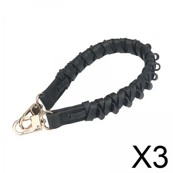 

3x Handbag Handle Women's Shoulder Bag Strap Braided Handle Weave Hand Bag Belt for Purse Making