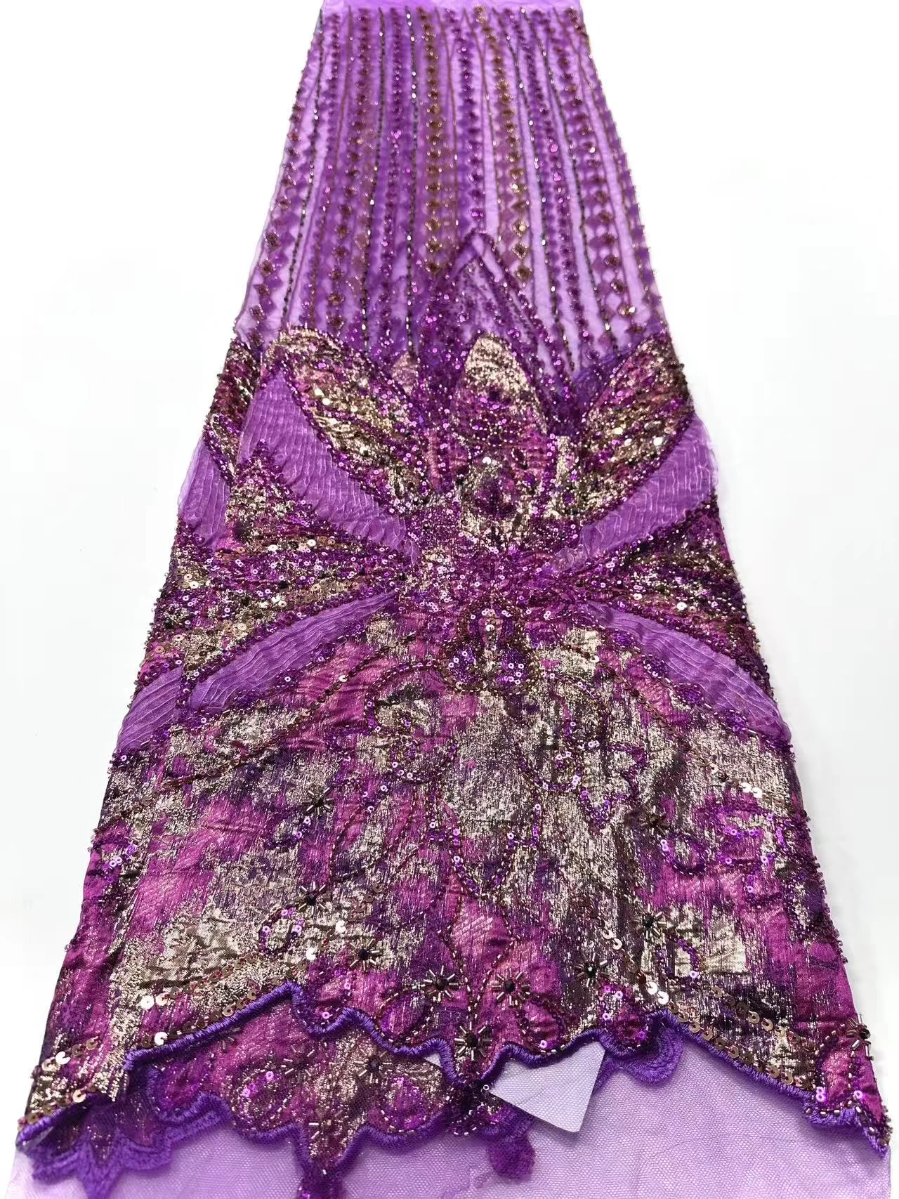 النيجيري المطرزة أقمشة الدانتيل 2026 نمط جديد الأفريقي الفرنسية شبكة مطرزة حجر الراين النسيج لفساتين مواد الخياطة S1943 #3