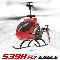 SYMA S39H RC Alloy Helicopter 4 Channel Equipped With Gyro LED Light Altitude Hold Remote Control Distance 20m Children Gift