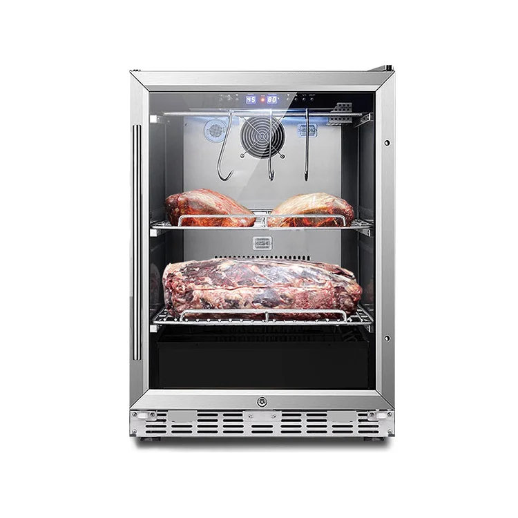 Best Price Kitchen Display Built In Beef Meat Curing Cabinet Steak Maturing Fridge