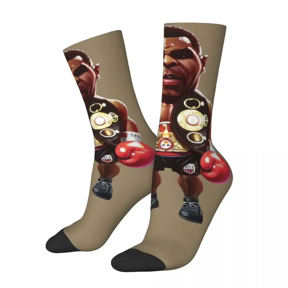 Mike Tyson Boxing Retro Boxing Men Women Socks,Windproof Beautiful printing Suitable for all seasons Dressing Gifts