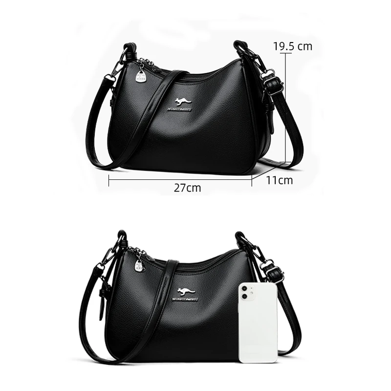 Luxury Designer Ladies Handbags New High Quality Leather Shoulder Bag For Women Female Retro And Minimalist Crossbody Bags Purse view 4