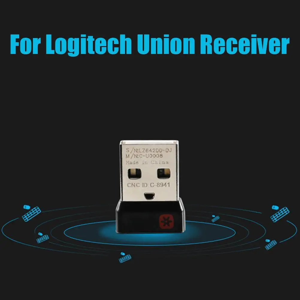 Receptor Dongle inalámbrico, adaptador USB unificador para teclado y ratón Logitech, conectar 6 dispositivos MX M905, M950, M505, M510, M525