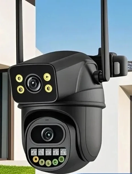 

Surveillance Camera 5K 10MP WiFi Screen Lens Real-time Intercom Dual AI Human Detect 6MP 4K Outdoor Digital Zoom Security Camera