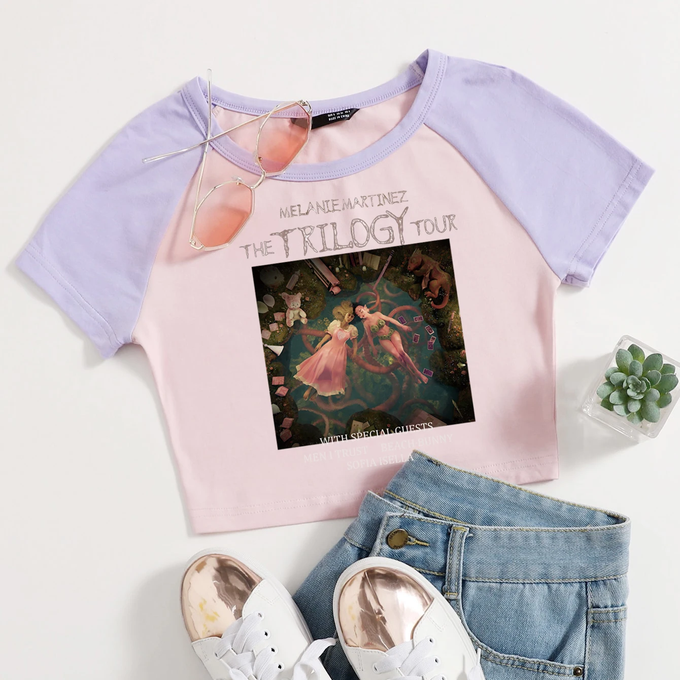 2024 Melanie Martinez The Trilogy Tour Women T Shirts Girls O-Neck Crop T-Shirt Fashion Summer Fans Gift Tops