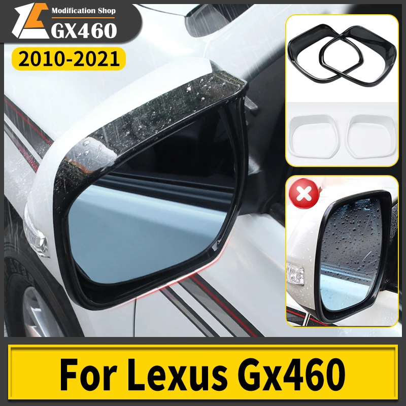 

For 2010-2022 Lexus GX460 GX 460 2020 2019 2018 Tuning Rearview Mirror Rain Cover Modification Accessories Side Window Deflector