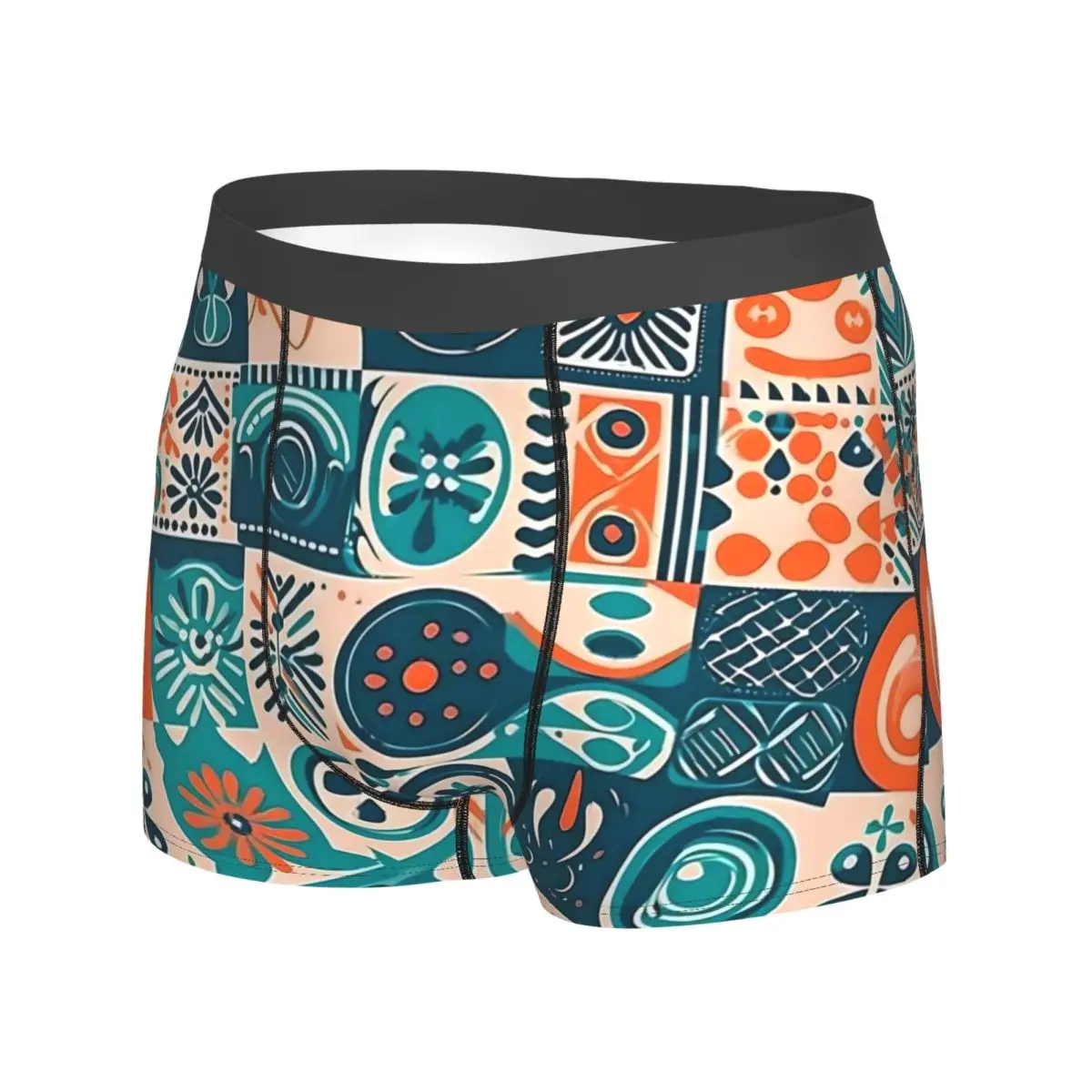 Ethnic Tribal Icon Underwear Patchwrok Print 3D Pouch Hot Boxer Shorts Sublimation Boxer Brief Classic Men Underpants Plus Size