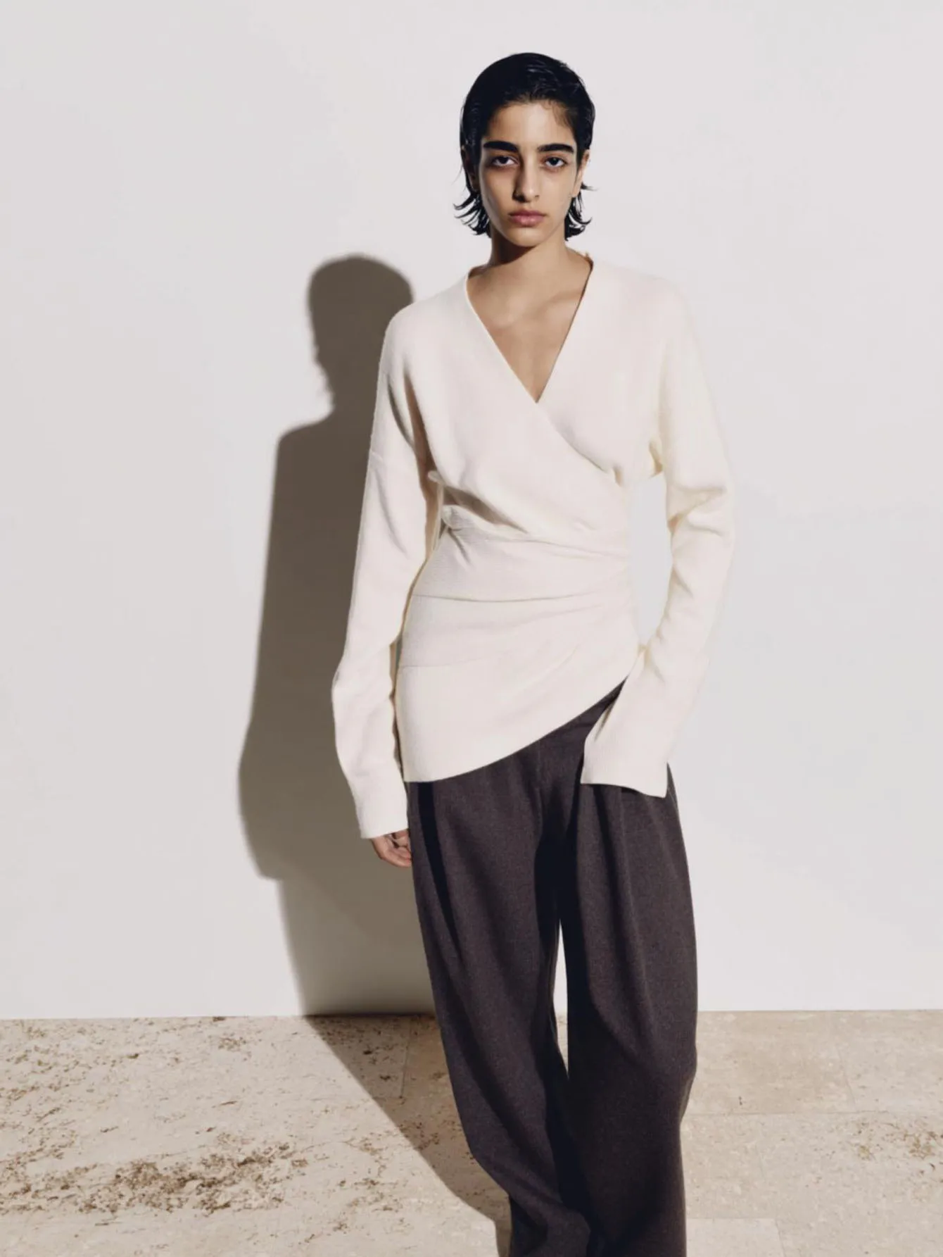 

Women's Long Sleeve V-Neck T-Shirt Elegant Casual Plain Autumn Winter Comfortable Daily Top