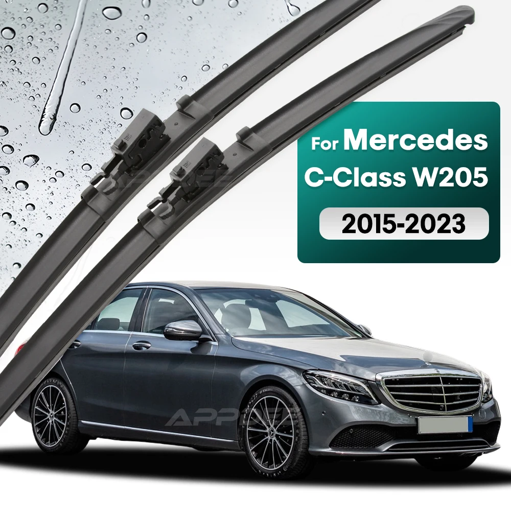 

Комплект силиконовых и резиновых передних щеток стеклоочистителя для Mercedes-Benz C-Class W205 2015-2023 лобовое стекло 22 "+ 22"