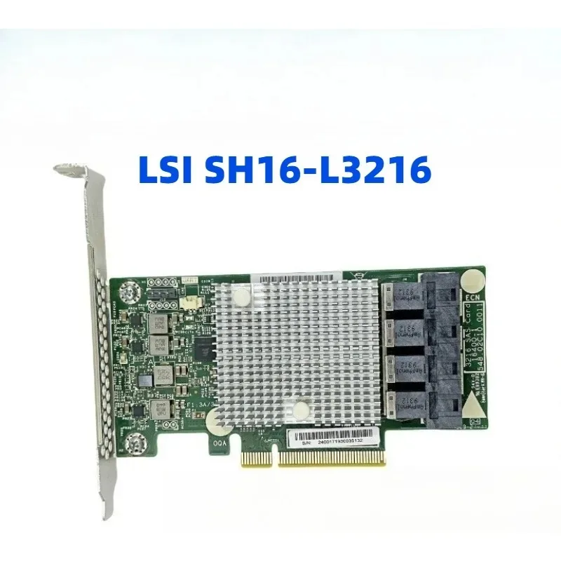 SH16-L3216 Quadruple 12GB 9305-16i Pass-Through Card HBA SFF8643 Expansion Card 3008