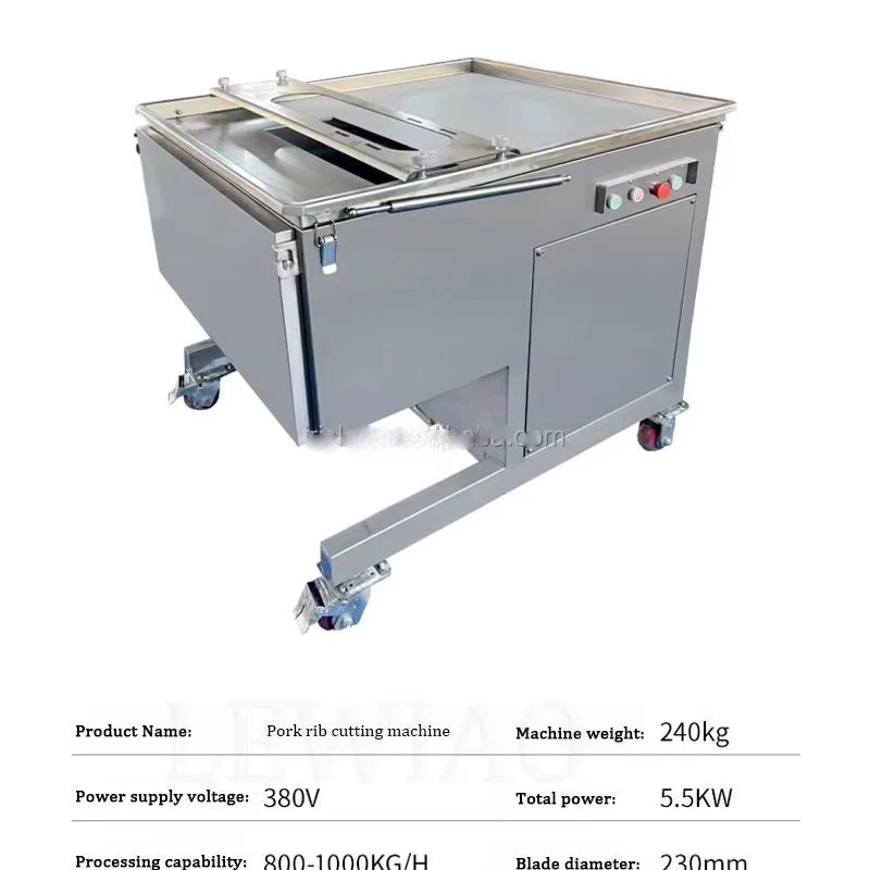 Bone Cutting Machine Feeding Width Electric Bone Cutter Heavy Duty Bone Saw For Restaurant Slaughter Factory Use