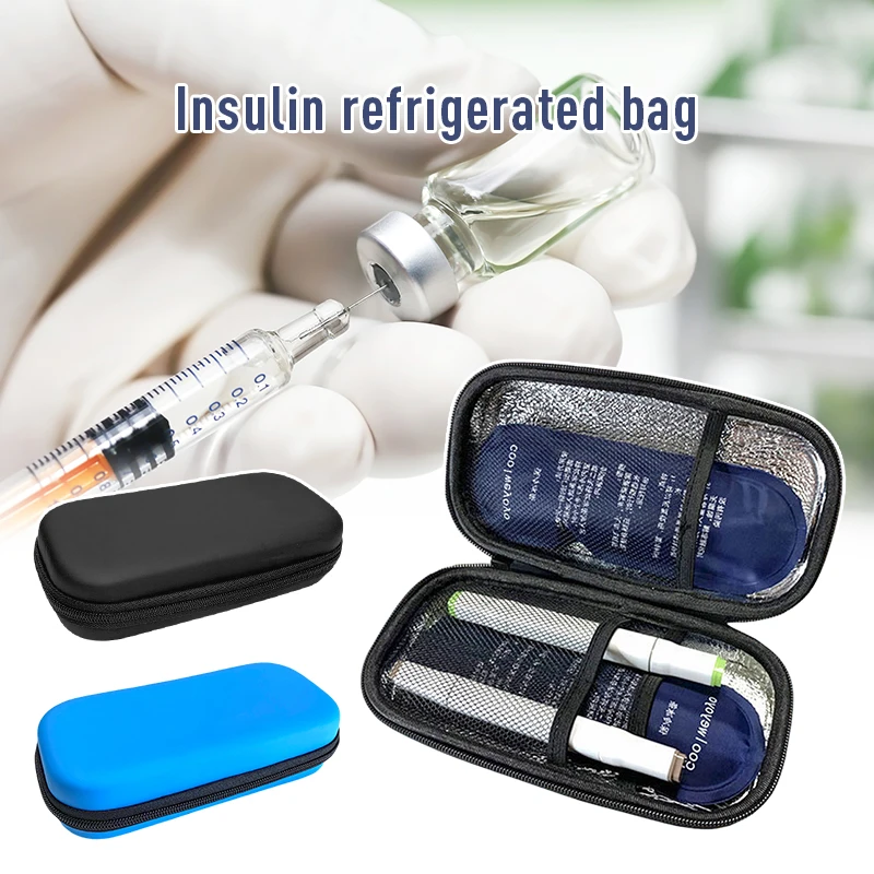 

Pill Carry-On Protector Pocket Insulin Cooling Bag Ice Pack Drug Freezer Thermal Insulated Organizer Without Gel for Diabetes