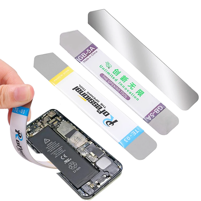 

Набор из 1/3 металлических плоских лопаток-открывателей для ремонта мобильных телефонов, удаления клея с разбитых экранов и вскрытия аккумуляторов