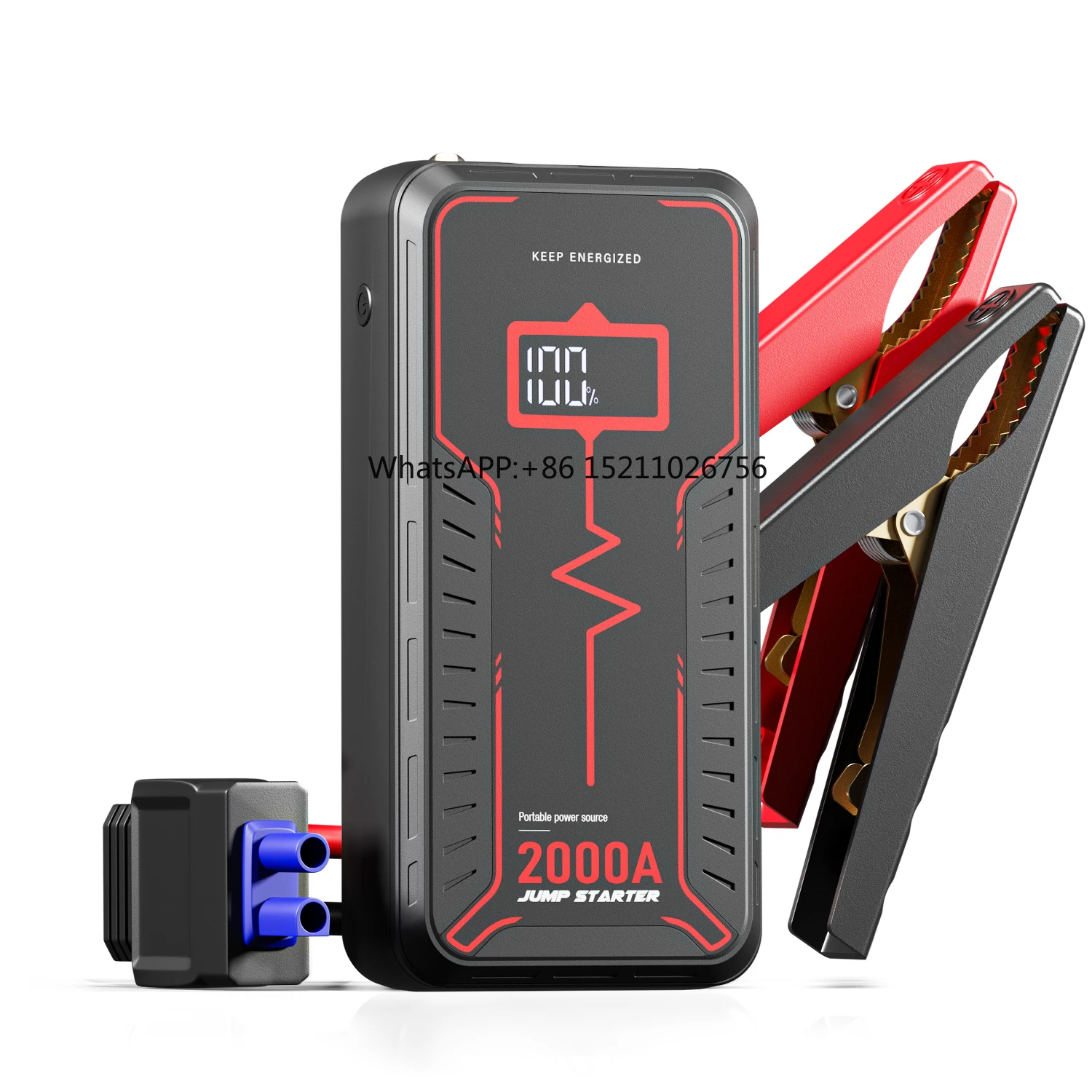 

2024 New Arrival Hot 12300mah Auto Power Bank Booster Jump Starter 2000a Peak Cars Starter 12v Starter Jumper Car