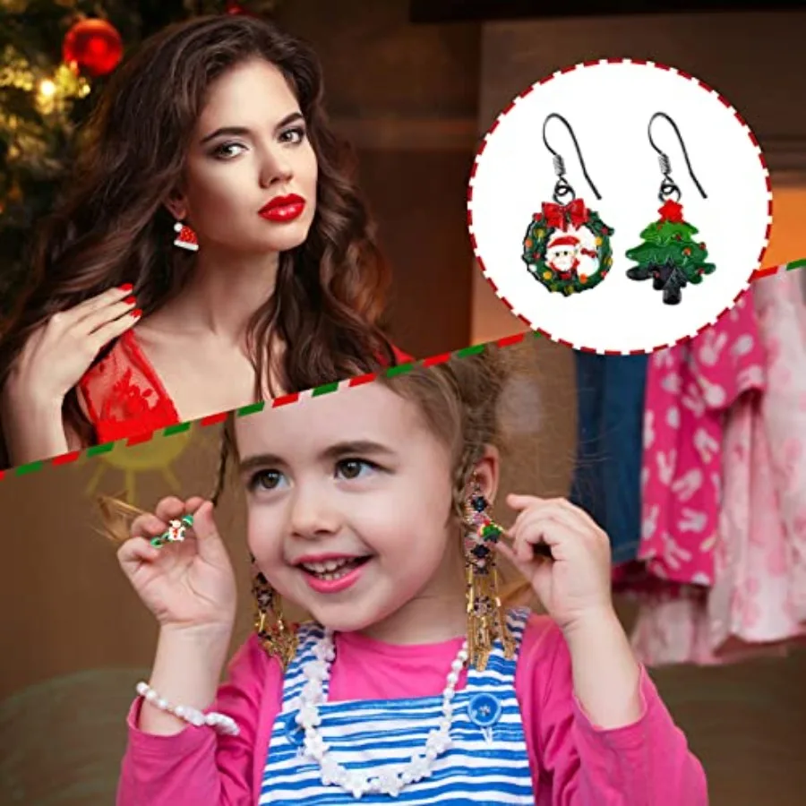 100 piezas de dijes de resina navideña para manualidades, cuentas de limo con parte posterior plana, suministros de resina, Mini adornos navideños, manualidades decorativas