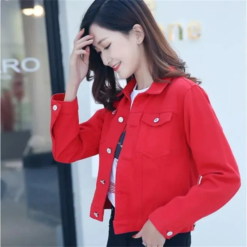 Jackets for Women 2024 Spring Autumn New Long Sleeve Denim Coat Vintage Clothing Streetwear Ladies Tops Women Jean Coats