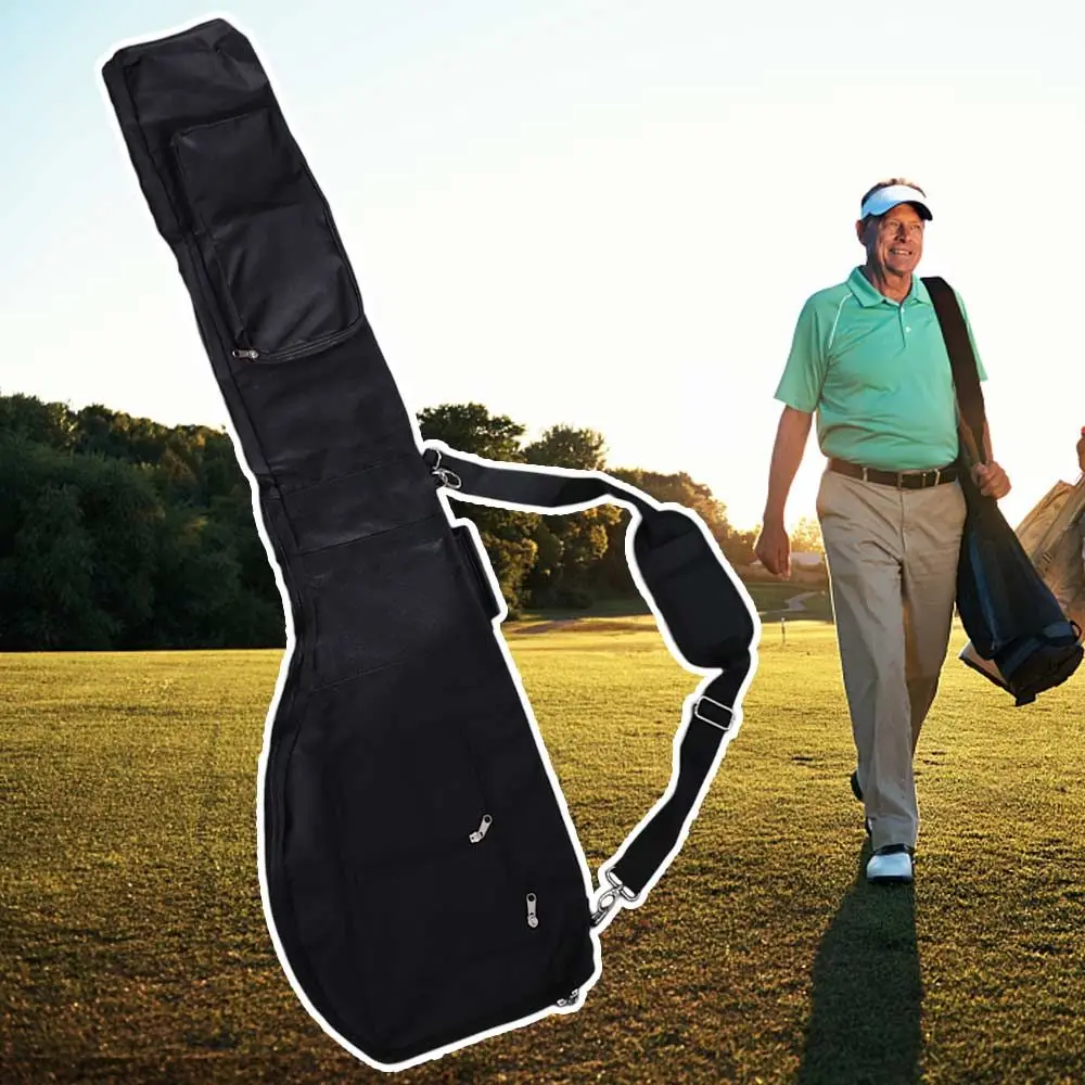 Foldable Golf Sunday Bag High-capacity Waterproof Golf Club Bag Durable Adjustable shoulder strap Golf Training Case