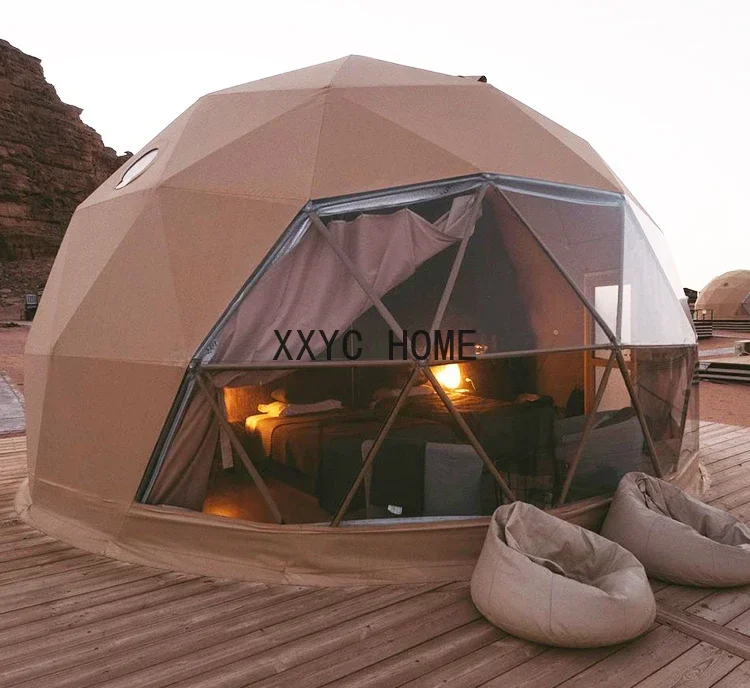 

Acome геодезический купол диаметром 6 м, стальная конструкция, палатка для кемпинга, дом, глэмпинг, круглая купольная палатка