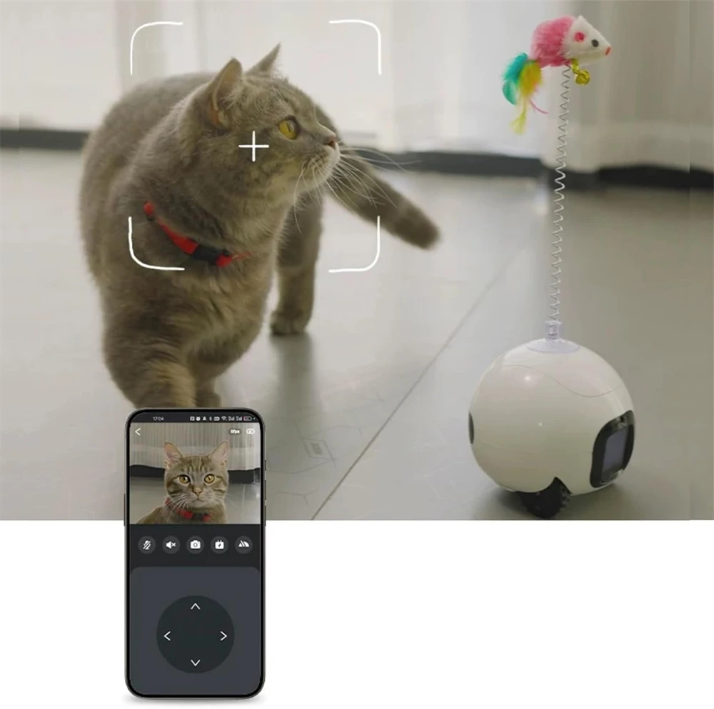 روبوت مراقبة رفيق الحيوانات الأليفة الجديد يمكن أن يتحرك كاميرا المنزل اللاسلكية الذكية عالية الدقة