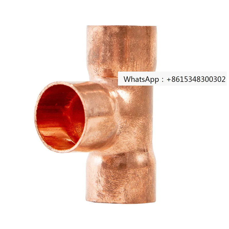 

Red copper three-way small and medium-sized joint central air conditioning copper pipe T-shaped equal diameter 6-54mm