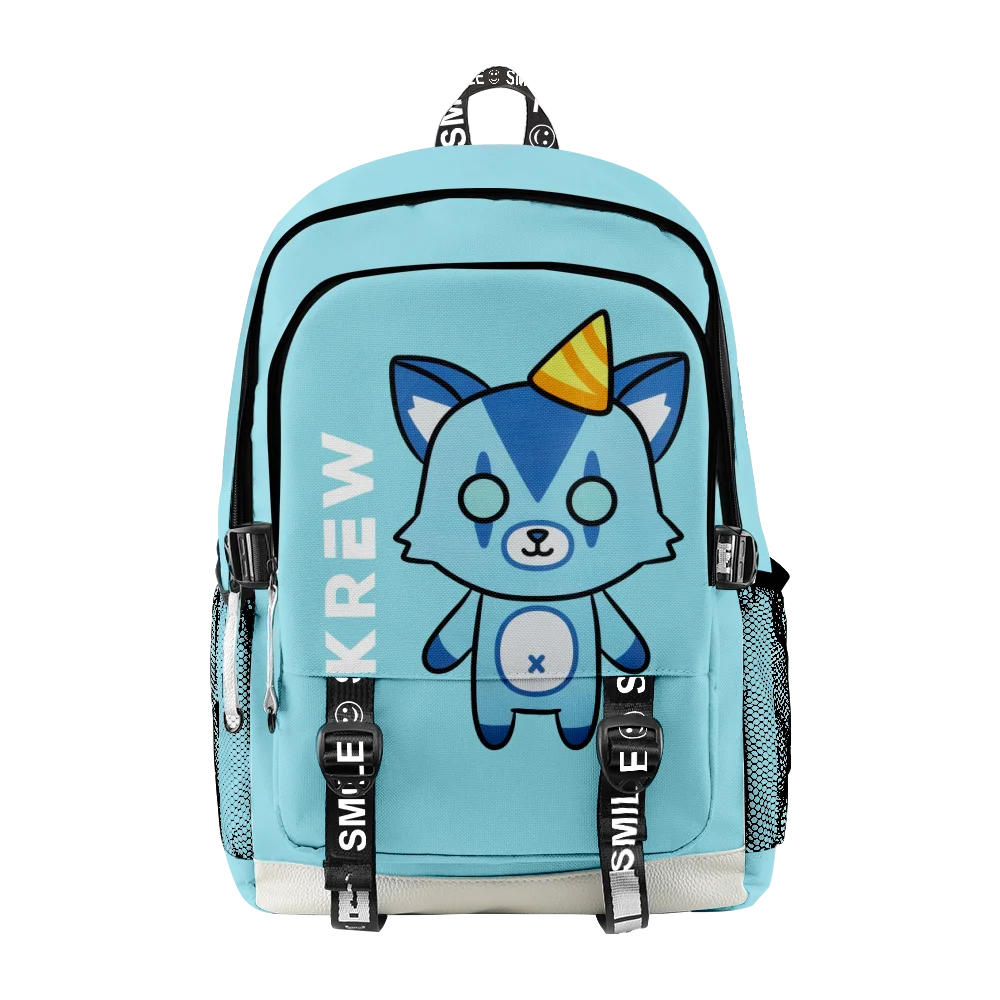 Itsfunneh Krew Bezirk Merch Rucksack Casual Style Schult asche Frauen Männer Mädchen Jungen Unisex Tasche