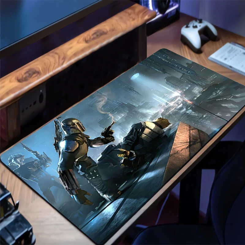 

Design Gaming Mouse Pad Anti-Slip Rubber Base Extended S-star W-wars Desk Mat For Gamer Office Computer Accessories Mousepad