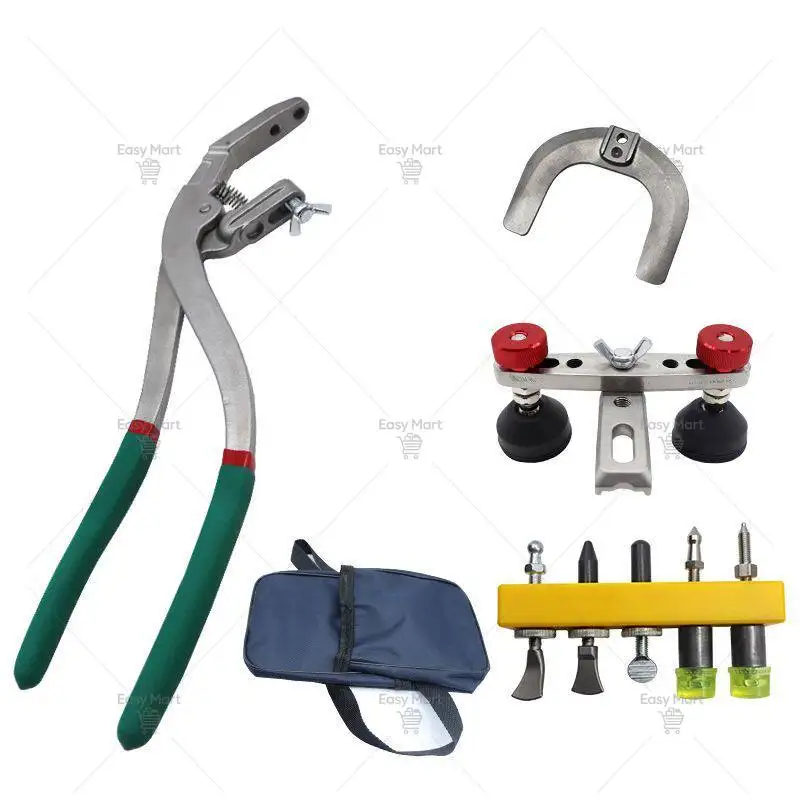 Paintless Car Dent Repair Kit Body Dent Edge Crimp Pliers Anti-Slip Grip Portable Metal Crimp Vise  Edge Repair Tool Kit