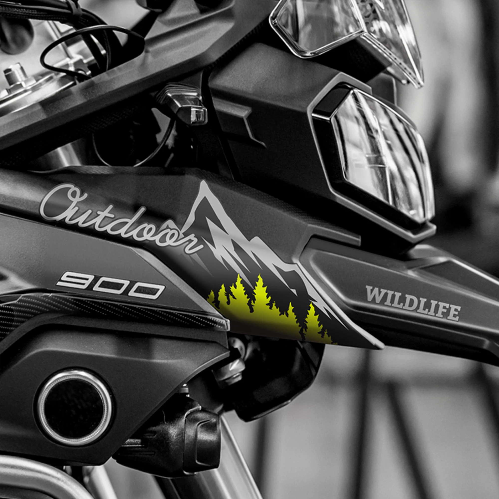Fairing Bird Beak Decor Stickers Decals Compatible with 2024-2025 VOGE DS900X, Motorcycle Modification Accessories