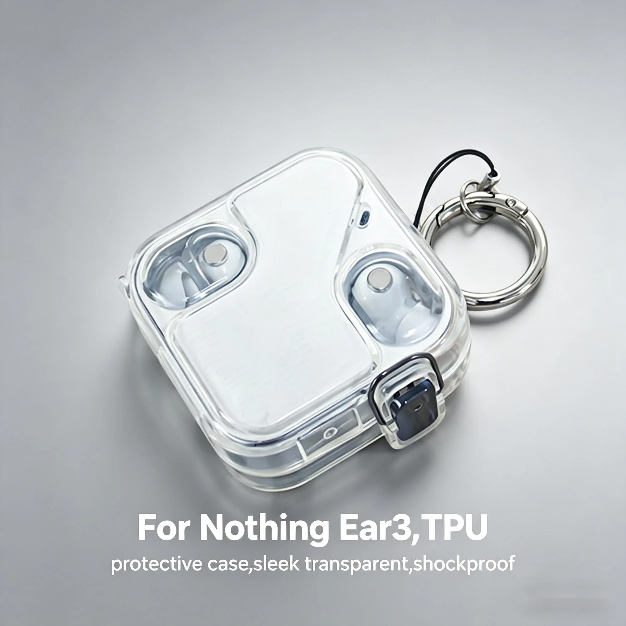 Funda transparente para auriculares inalámbricos Nothing Ear 3, funda protectora de silicona, Protector a prueba de polvo para Nothing Ear (3), accesorios