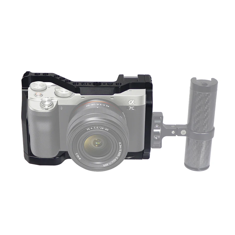 BGNing A7C2 A7CII A7CR Schnellwechselplatte L-Halterung Holzgriff Vollständige Abdeckung Kamerakäfig für Sony A7C SLR Handgriffhalter – Detail 27
