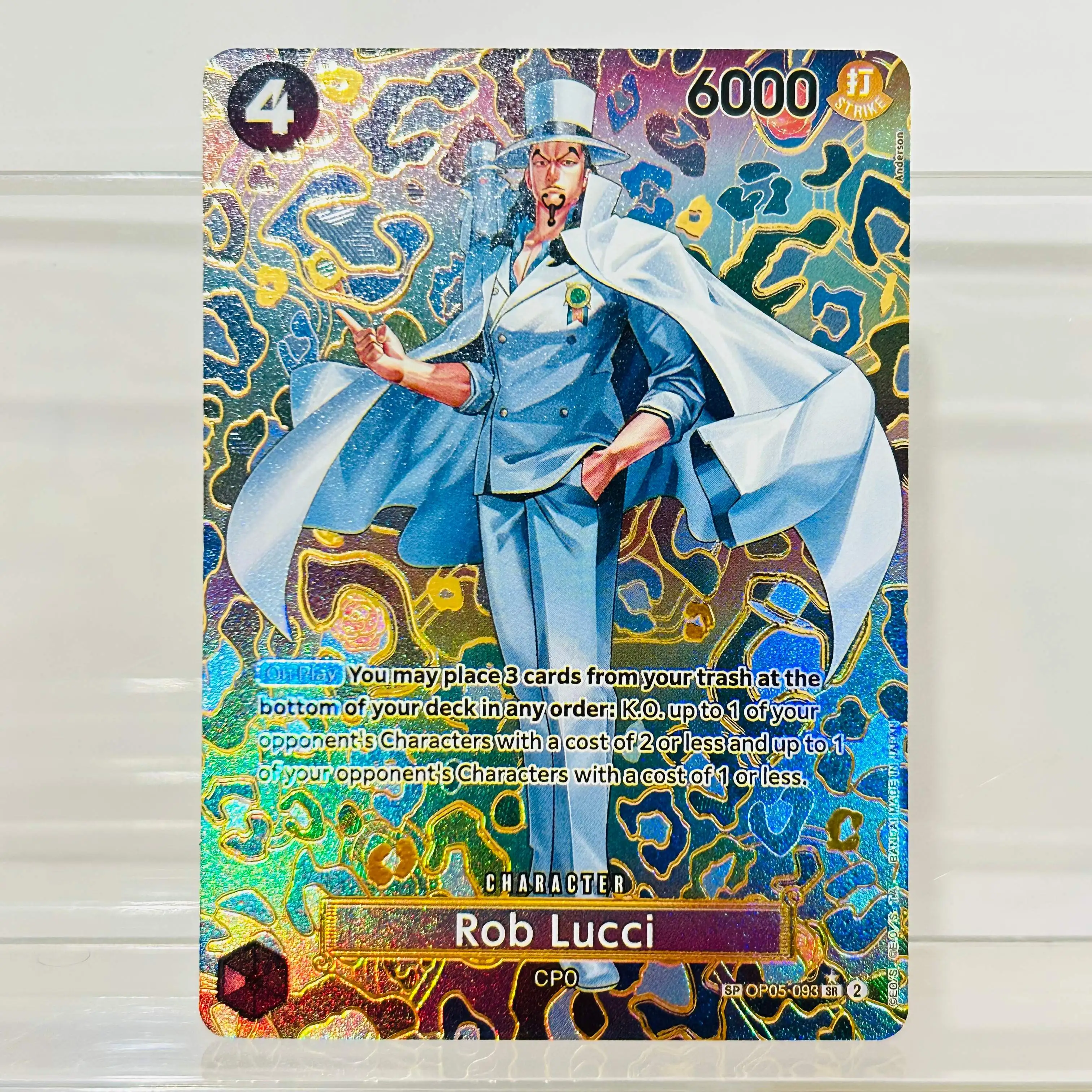 One Piece Boa Hancock OP07-051 SP-Karte Goldfolie Holografische Textur-Karten Sammlerqualität DIY Premium Anime-Sammelkarte – Detail 4