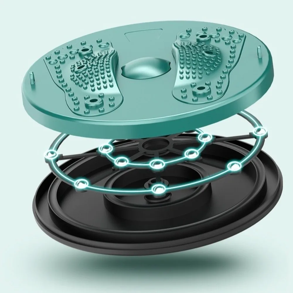 قرص التواء الخصر المغناطيسي قاعدة غير قابلة للانزلاق مع حبل تدليك القدم قرص التواء أجهزة لياقة بدنية القرص الدوار #4