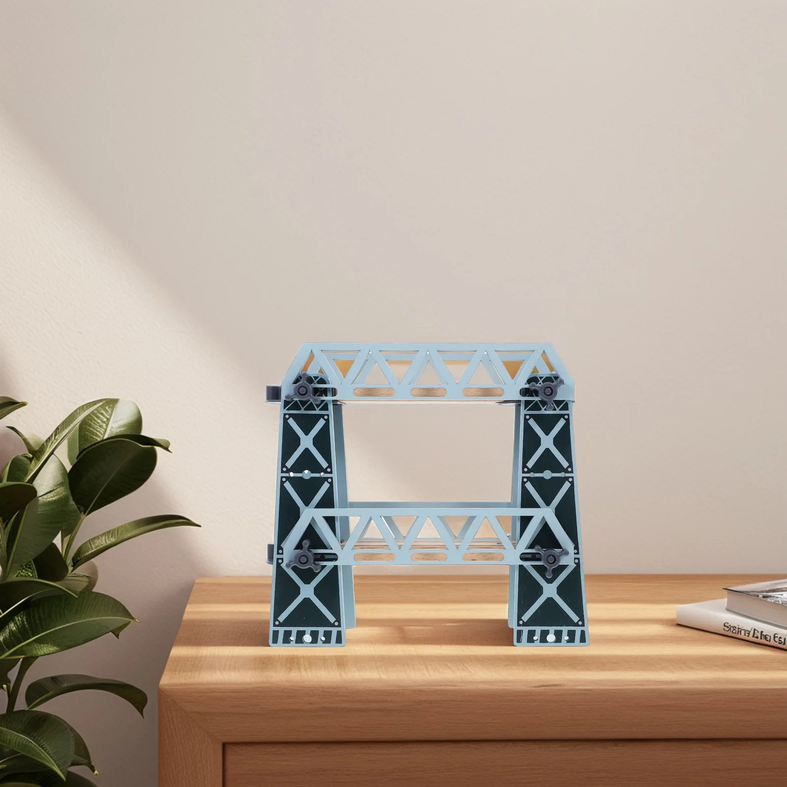 어린이를 위한 나무 액세서리는 목재 트랙 기차와 호환됩니다. 기차 세트용 브리지 레이아웃 소품입니다.