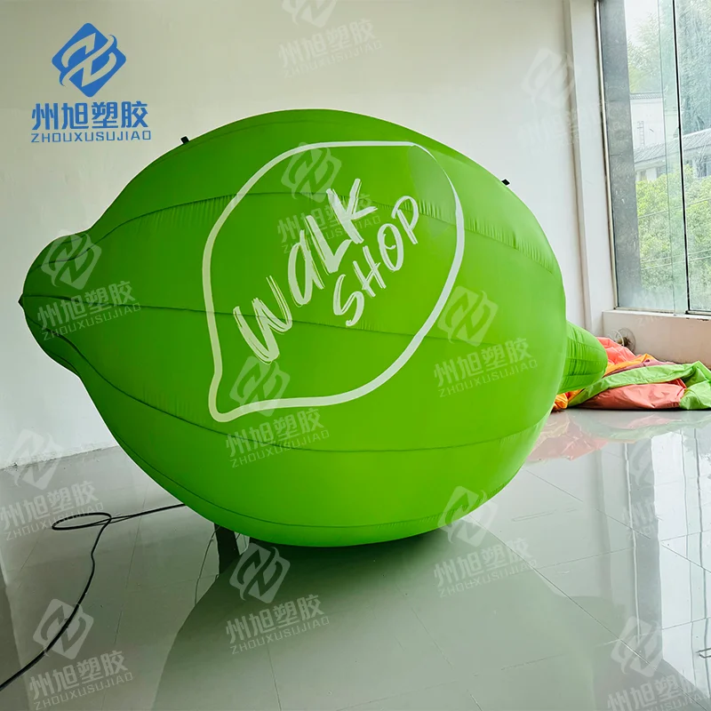 

Realistic Inflatable Artificial Lemon Balloon Giant Inflatable Lemon Fruit For Advertising