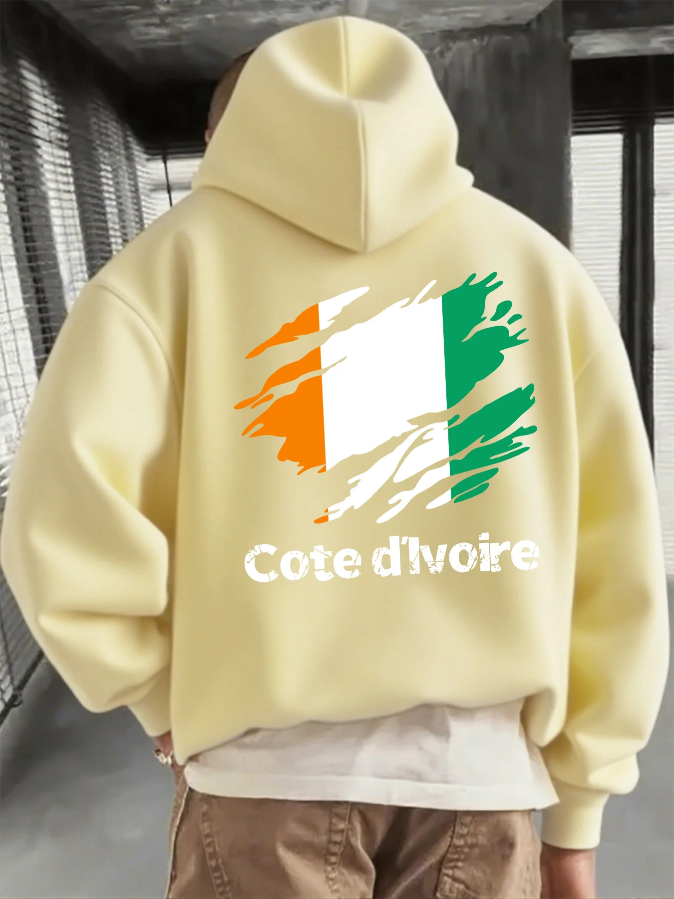 Retro National Pride Flag Men's Hooded Sweatshirt - Unique, Fashionable,Stylish,Versatile,Warm and Comfortable Hooded Sweatshirt