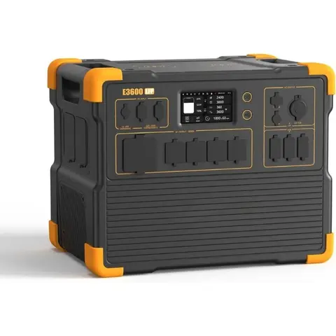 Portable Power Station 3072Wh E3600LFP, 5x3600W AC Outlets LiFePO4 Battery Backup Expanded to 18.43kWh, Fast Charging Solar